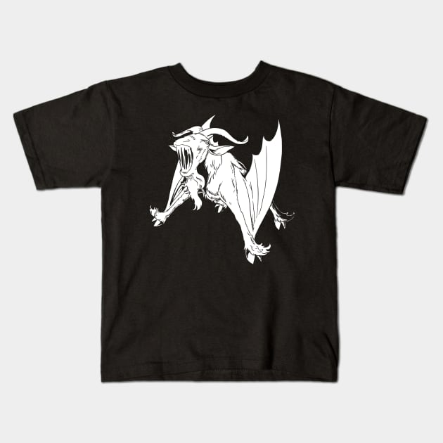 Bleating Goat-Bat! Kids T-Shirt by BenHouse